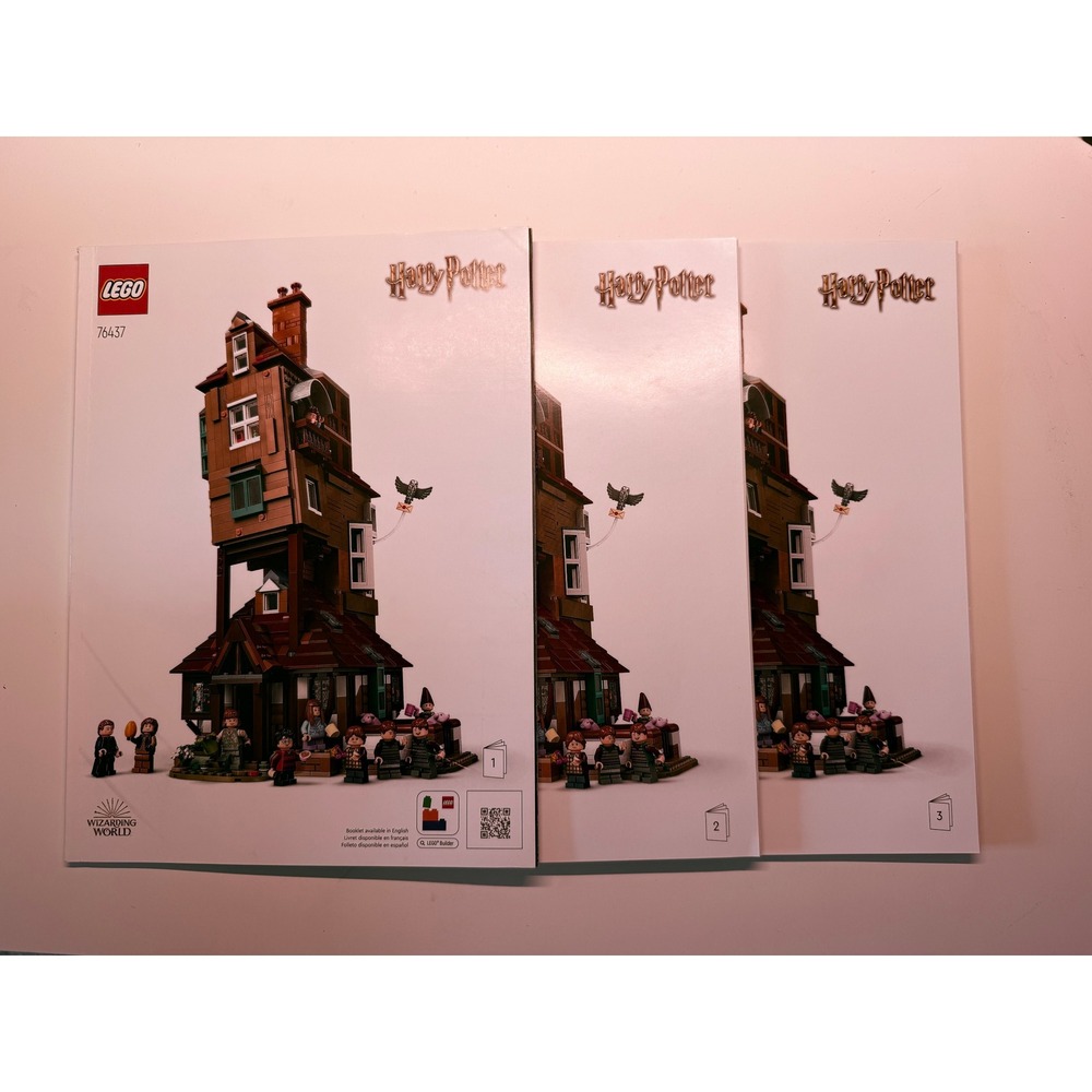LEGO Harry Potter The Burrow Collectors Edition 76437 Instruction Manuals 1-3